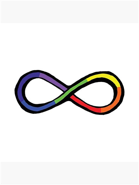 Autism Acceptance Rainbow Infinity Symbol Poster For Sale By