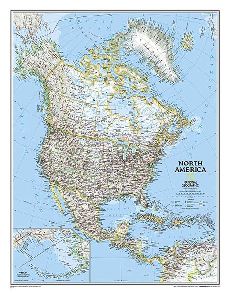 Buy National Geographic North America Wall Classic 235 X 3025 In