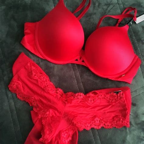 Matching Red Bra And Panties Ibikinicyou