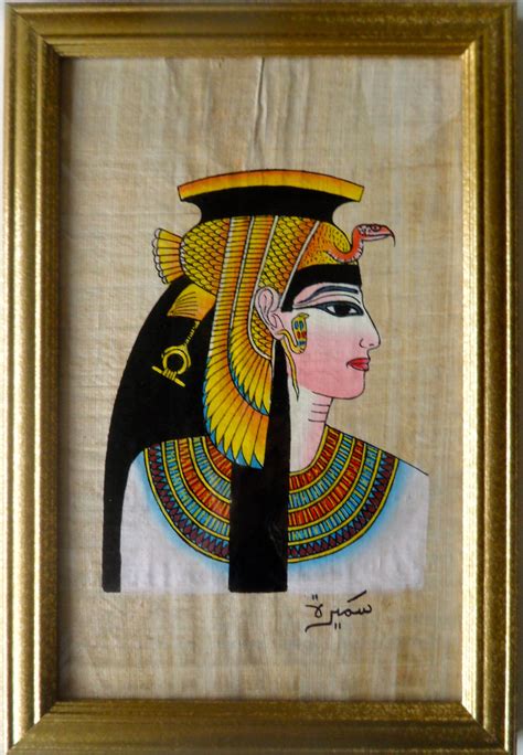 Hand Painted On A Fine Hand Made Authentic Egyptian Papyrus This