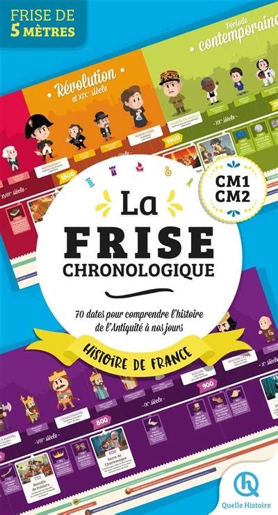 Livre La Frise Chronologique Histoire De France Cm1 Cm2 70 Dates