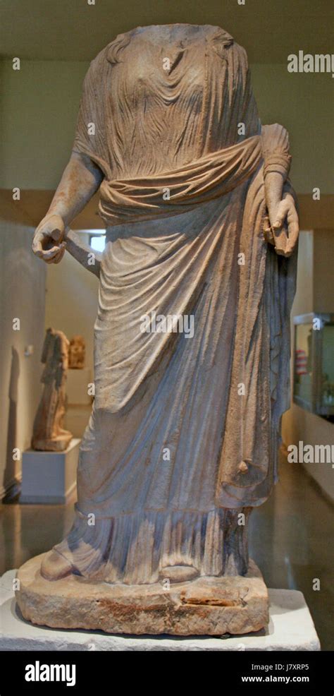 Cult Statue Of Isis Tyche Stock Photo Alamy