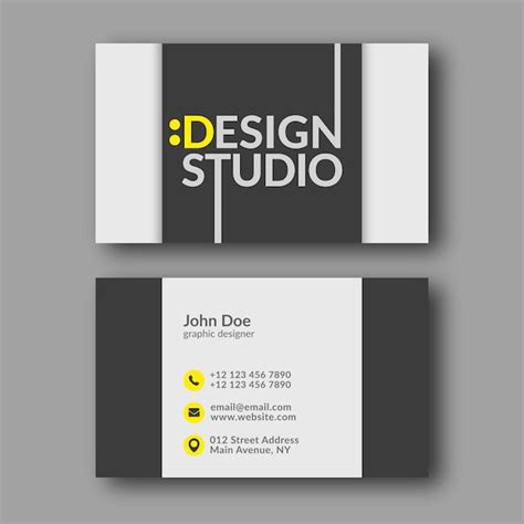 Premium Vector Abstract Modern Business Card Template Vector Illustration