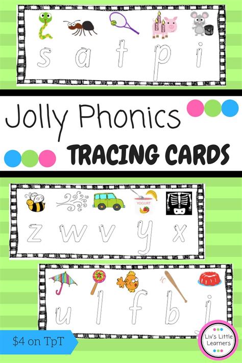 Jolly Sound Tracing Cards Jolly Phonics Phonics Jolly Phonics Songs