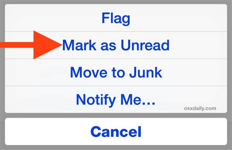 How To Mark Email As Unread On Iphone And Ipad Mail