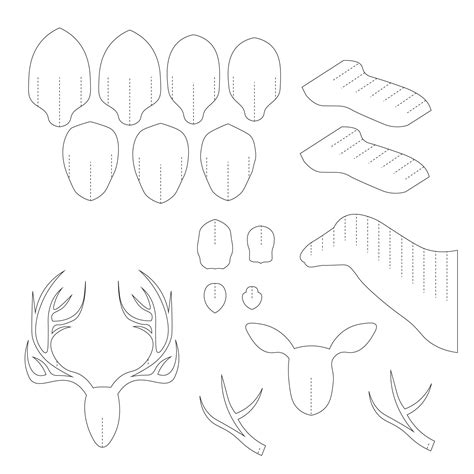 Deer Plaque Template 10 Free Pdf Printables Printablee