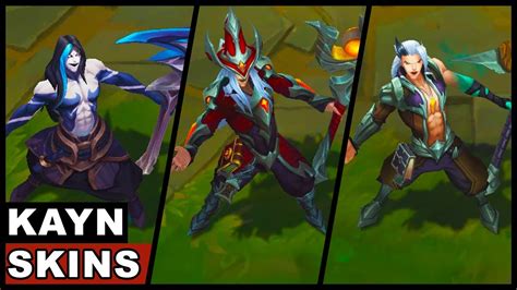All Kayn Skins Final Update Soulhunter And Classic New Champion
