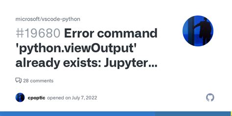 Error Command Python Viewoutput Already Exists Jupyter Notebook Does Not Connect To Kernel