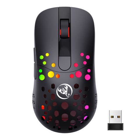 Hxsj T100 Ergonomic Dual Mode Type C Wired 24g Wireless Gaming Mouse
