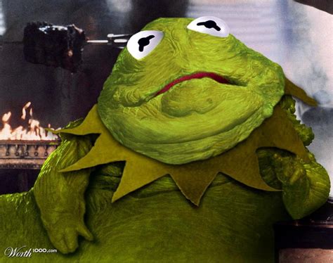 Kermit The Frog As Jabba The Hutt Photos Celebrities As Star Wars
