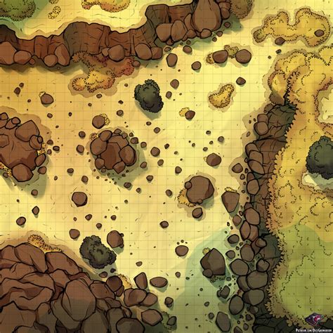 Rocky Road Dandd Map For Roll20 And Tabletop — Dice Grimorium
