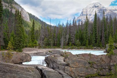 Natural Bridge Area Yoho National Park British Columbia Canada Stock