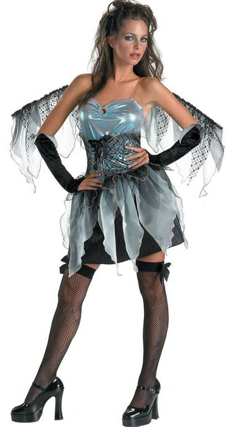 Dark Angel Frost Fairy Girls Teen Womens Sexy Nymph Halloween Costume 7