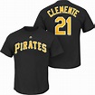 Majestic Roberto Clemente Pittsburgh Pirates Black Cooperstown Player ...