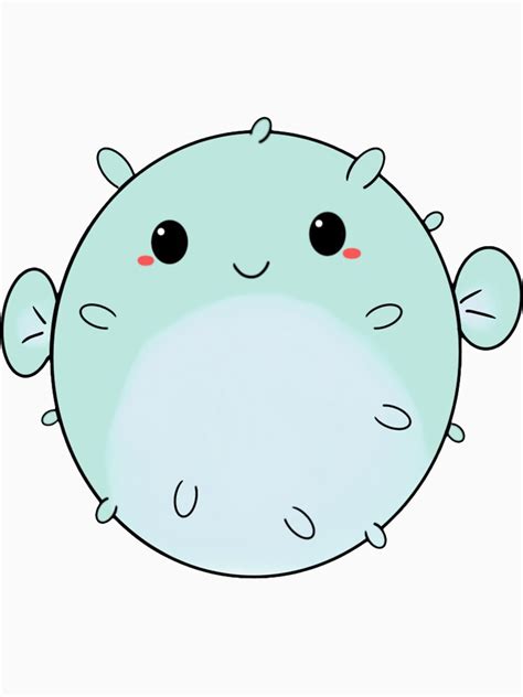 Cute Kawaii Underwater Puffer Fish Animal T Shirt By Chibi657 Redbubble