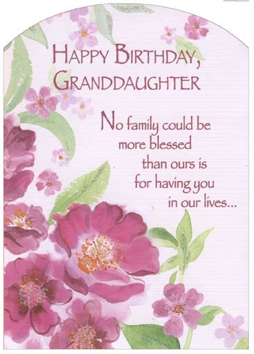 It only takes a minute, and will bring her so much happiness. Designer Greetings Pink Flowers with Glitter Z Fold: Granddaughter Birthday Card - Walmart.com ...