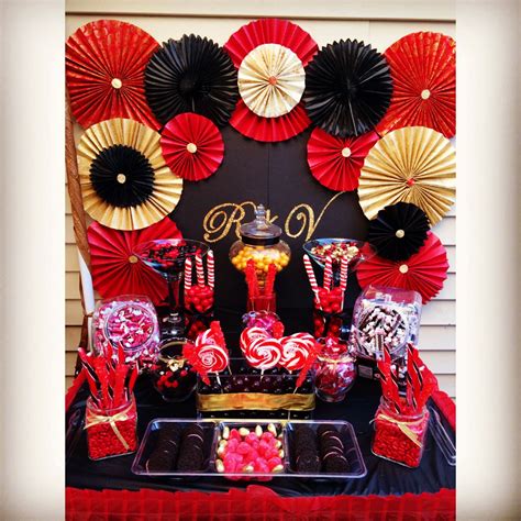 30 Black And Red Theme Party Decoomo