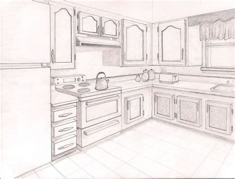 Kitchen Design Drawing Kitchen Drawing At Getdrawings Free Download