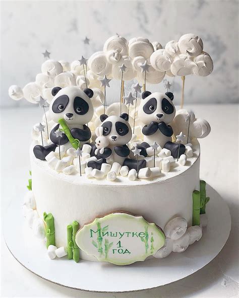 Панда парк 🐼🎋🐼🎋🐼🎋 Animal Cakes For Kids Panda Birthday Cake Panda