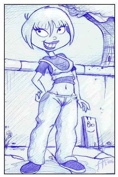 Rule 34 14 Bis 1girls 2006 Blue And White Bob Cut Boobs Breasts Cartoon Network Clothed