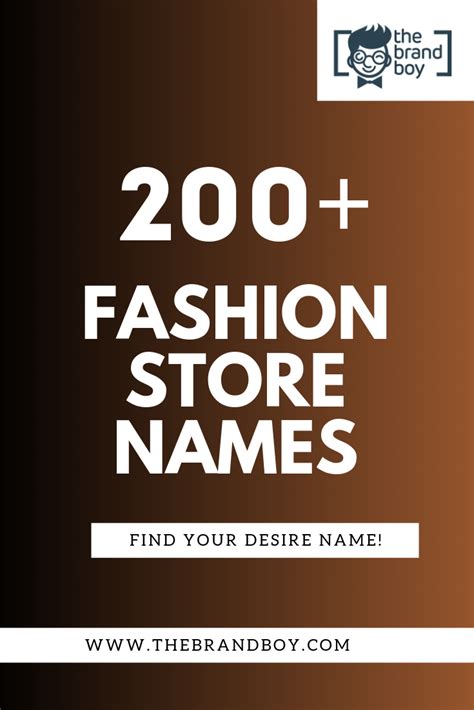1700 Trending Fashion Shop Names That Make You Stand Out Fashion