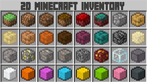 This 2d Minecraft Texture Pack Makes Inventory Management So Much More