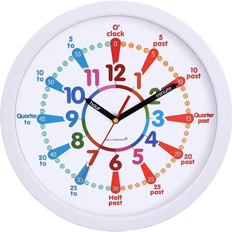 Buy Kids Wall Clock For Bedrooms Childrens Clock Learn To Tell The Time