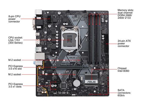 Asus Prime B360m A Lga 1151 300 Series Matx Intel Motherboard