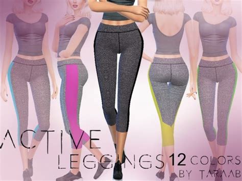 The Sims Resource Active Leggings By Taraab • Sims 4 Downloads