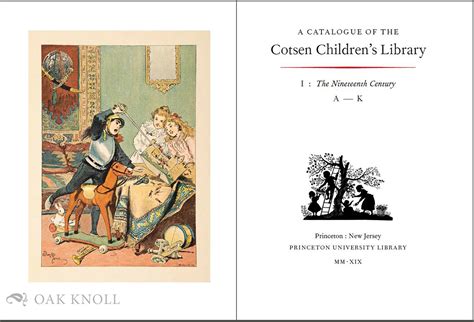 Catalogue Of The Cotsen Childrens Library The Nineteenth Century
