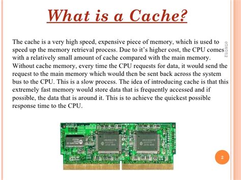 The idea behind a cache (pronounced cash /ˈkæʃ/ kash ) is very simple: Cache memory presentation