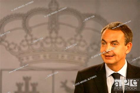 Prime Minister Of Spain Jose Luis Rodriguez Zapatero Madrid 2009