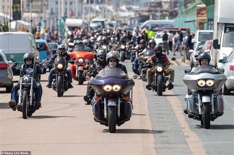 Thousands Of Hells Angels Bikers Ride Out In Surrey And Sussex Daily