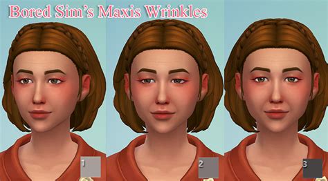 Sims 4 Cc Wrinkles And Eye Bags Maxis Match Alpha Fandomspot