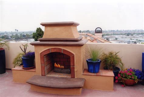 Spanish Style Custom Fireplace Design In Orange County California
