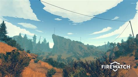 White And Blue Above Ground Pool Video Games Firewatch Hd Wallpaper