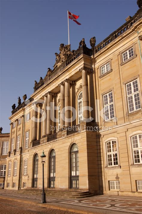 Amalienborg Royal Palace Copenhagen Stock Photos