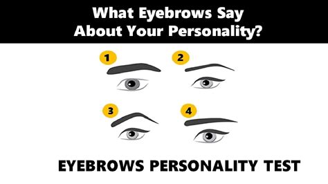 personality test your eyebrows reveal your dominant personality traits