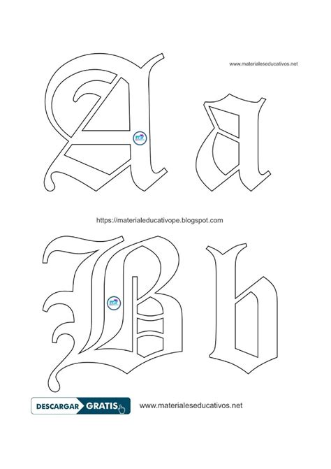 Moldes De Letras Goticas Para Imprimir Aprenda Como Ampliar E Imprimir