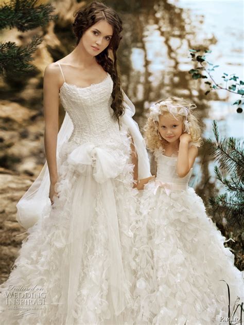 Matching Flower Girl Dresses To Bridal Gowns Belle The