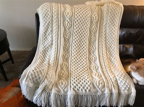 Irish Knit Afghan Pattern Mikes Nature