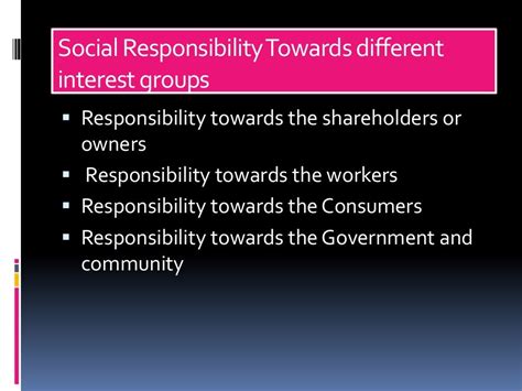 Social Responsibilities Of Business And Business Ethics