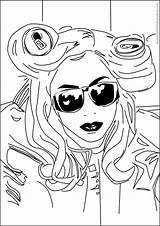 Coloring Lady Gaga Printable Celebrities Album Colouring Sonic Printing Aluminium Celebrity Kb Library Clipart Popular sketch template