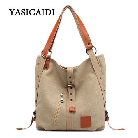 Yasicaidi Women Corduroy Canvas Bag Ladies Casual Shoulder Bag Foldable