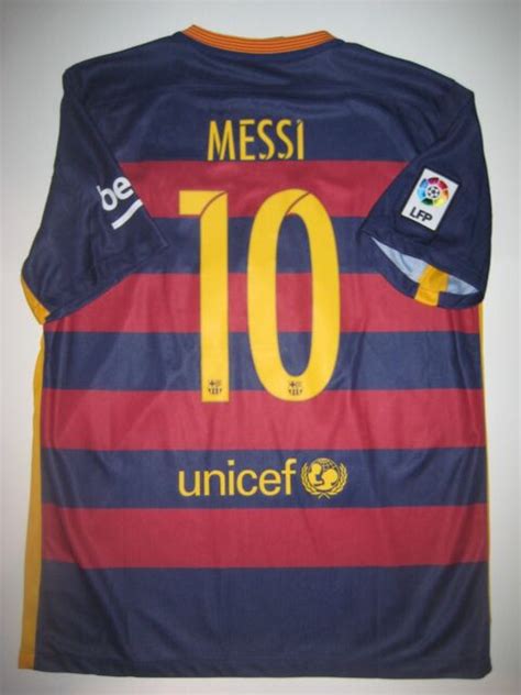 Fc Barcelona Lionel Messi Home Jersey Trikot Maglia Kit Argentina 2015