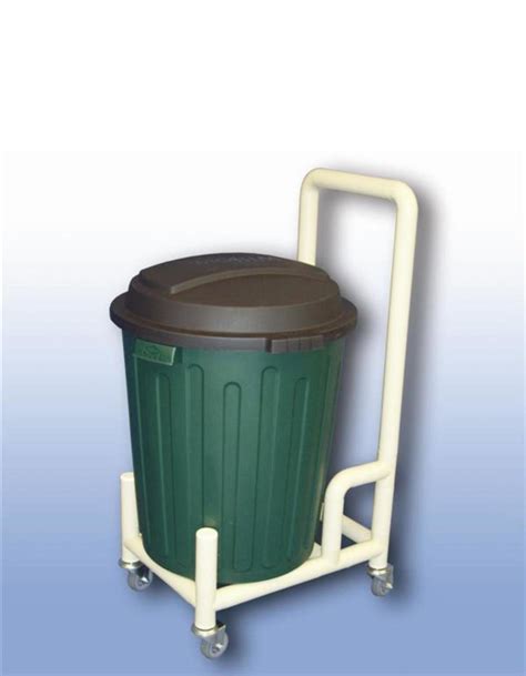 Luxurious 75 Litre Bin Dolly With Handle Lower Than Cleaning Trolleys