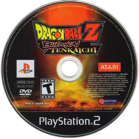 Dragon Ball Z Budokai Tenkaichi 2005 Playstation 2 Box Cover Art
