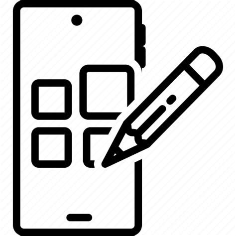 Widgets Mobile Settings Edit Cellular Gadget Apparatus Icon