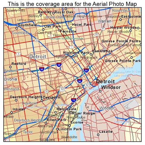 Map of detroit michigan photo gallery. 33 Map Of Detroit Michigan - Maps Database Source
