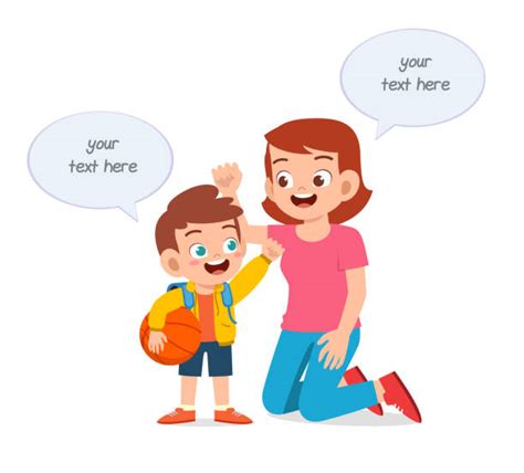 Parent And Child Talking Illustrations Royalty Free Vector Graphics